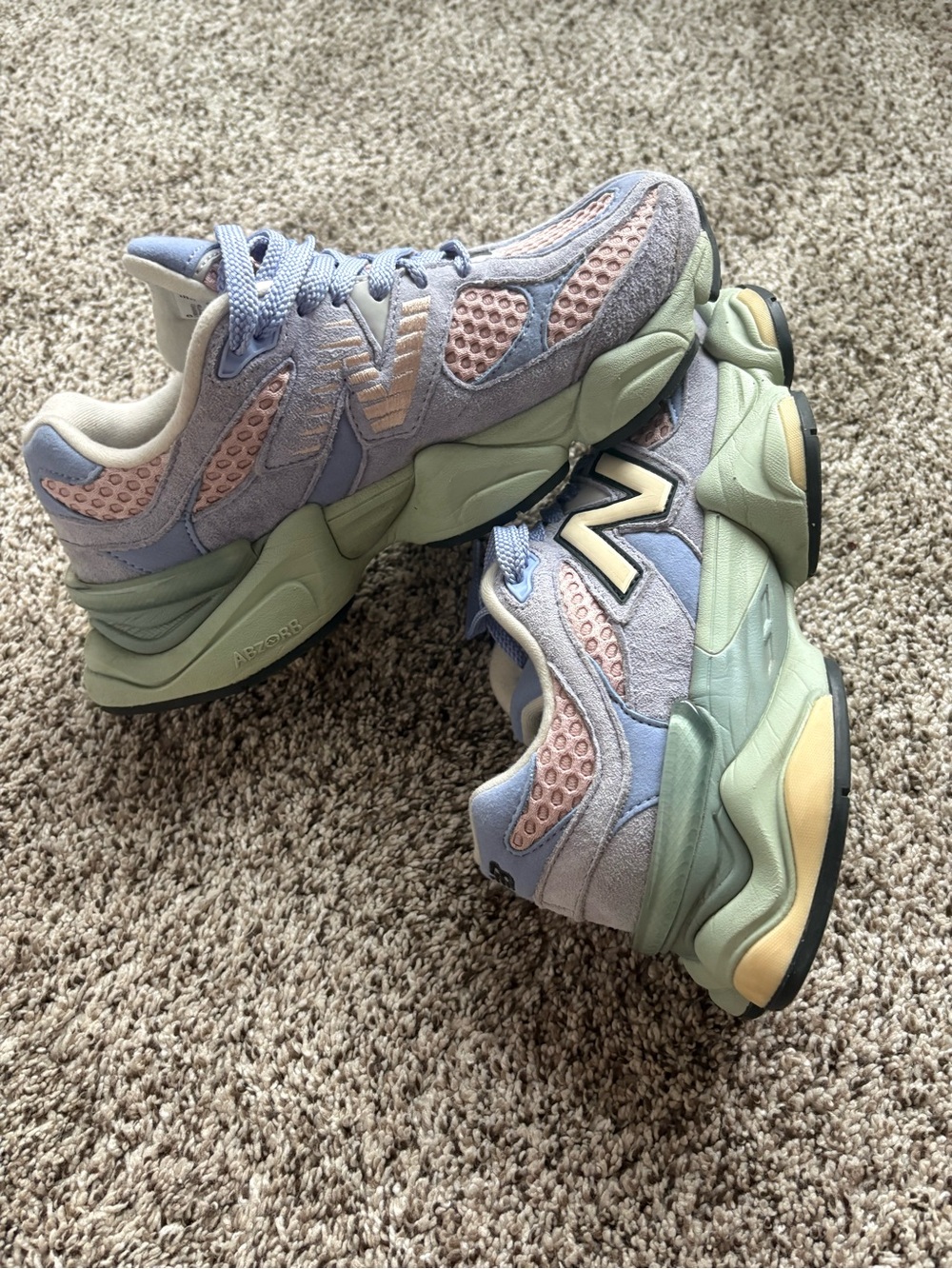 New Balance 9060 Women's Mens Running Sneakers Blue & Green
